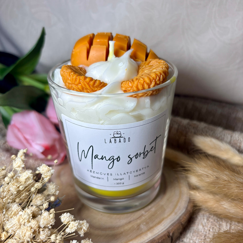 Mango sorbet illatgyertya